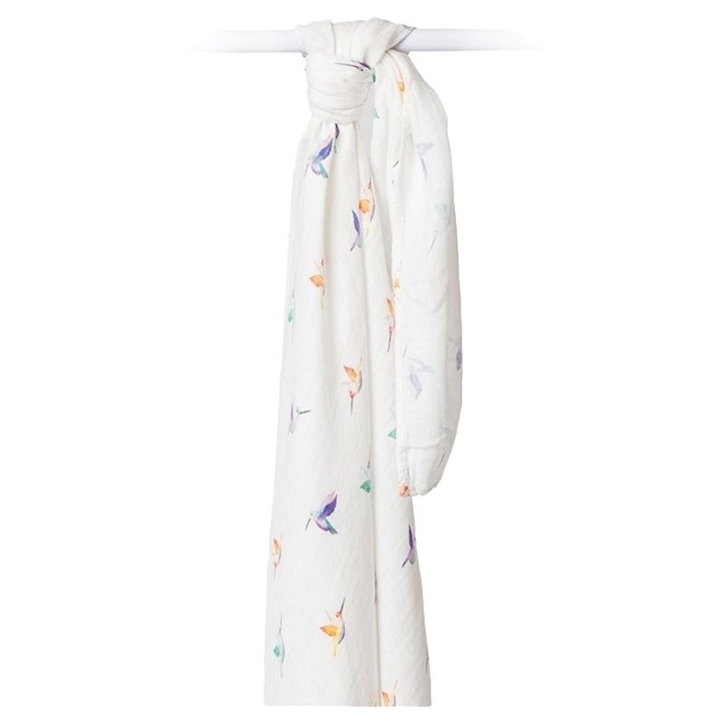 Lulujo - Bamboo Swaddle Blanket Hummingbird