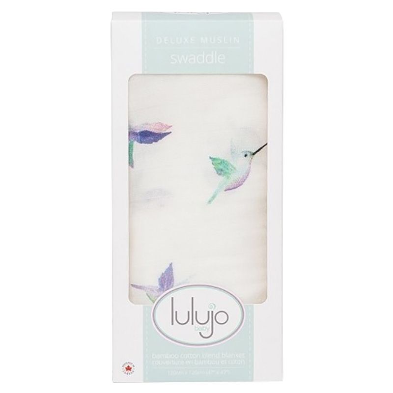 Lulujo - Bamboo Swaddle Blanket Hummingbird