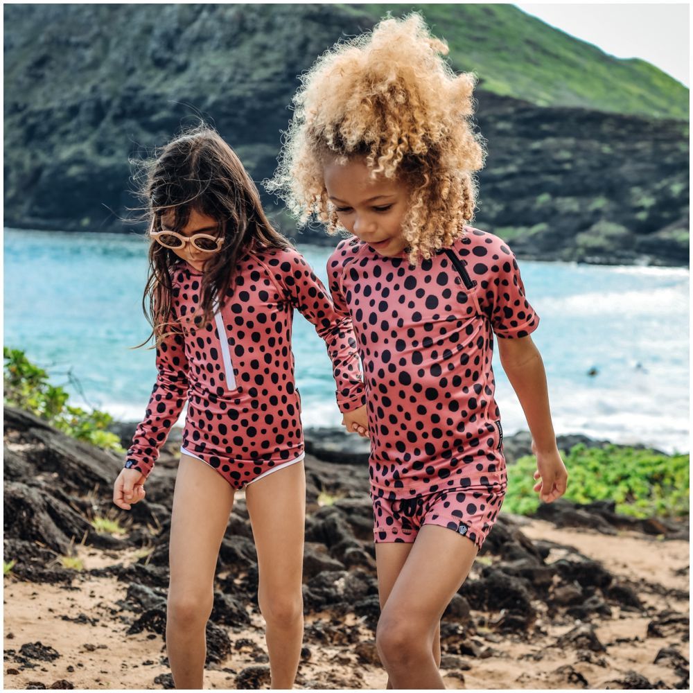 Beach & Bandits - Red Velvet Swimsuit -Long Sleeve