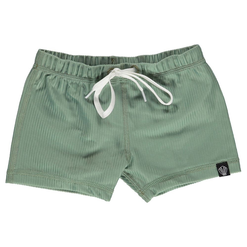 Beach & Bandits - Basil Ribbed Swimshort - Green