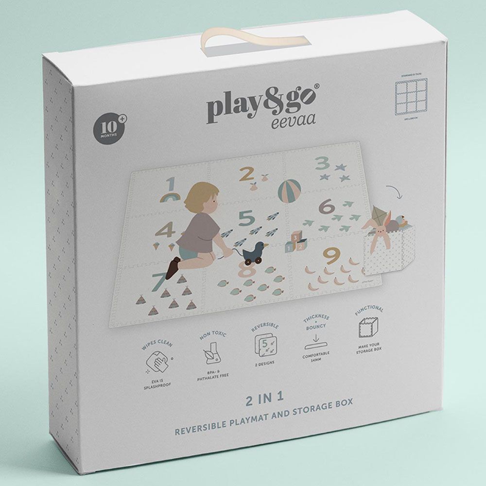 Play & Go - EVA Puzzle & Playmat - Numbers - 180x180 cm