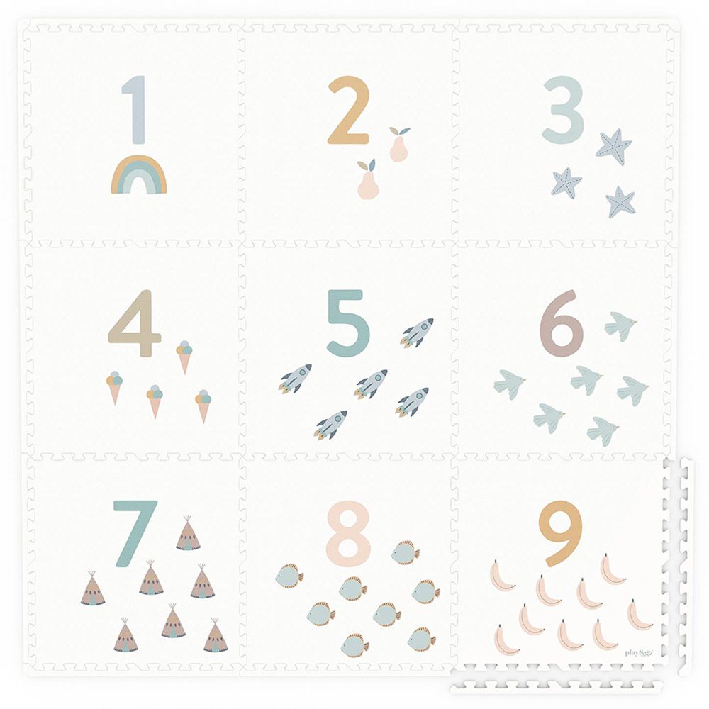 Play & Go - EVA Puzzle & Playmat - Numbers - 180x180 cm