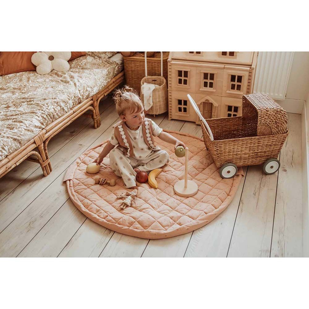 Play & Go - Organic 3-in-1 Soft Baby Mat - Fleuri