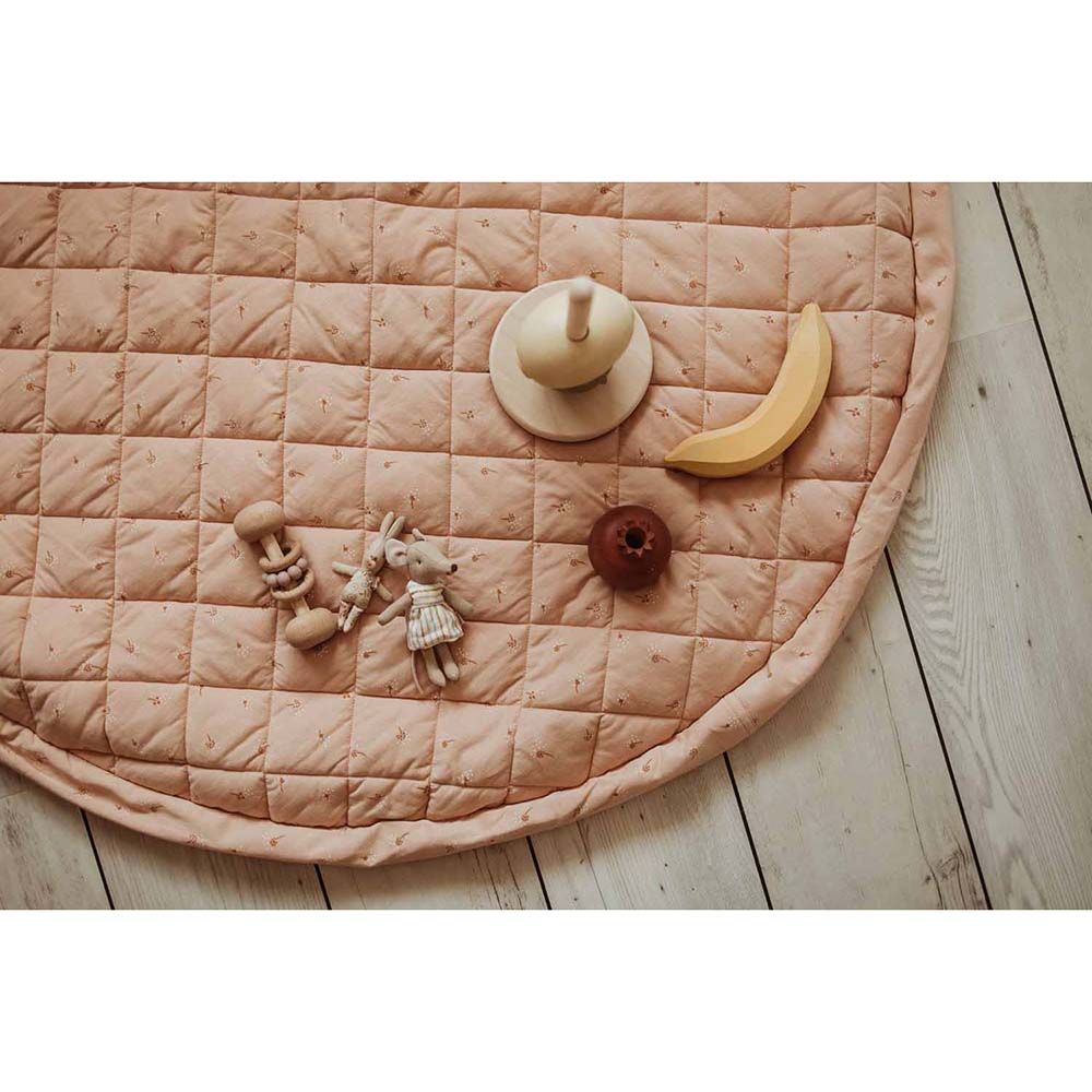 Play & Go - Organic 3-in-1 Soft Baby Mat - Fleuri