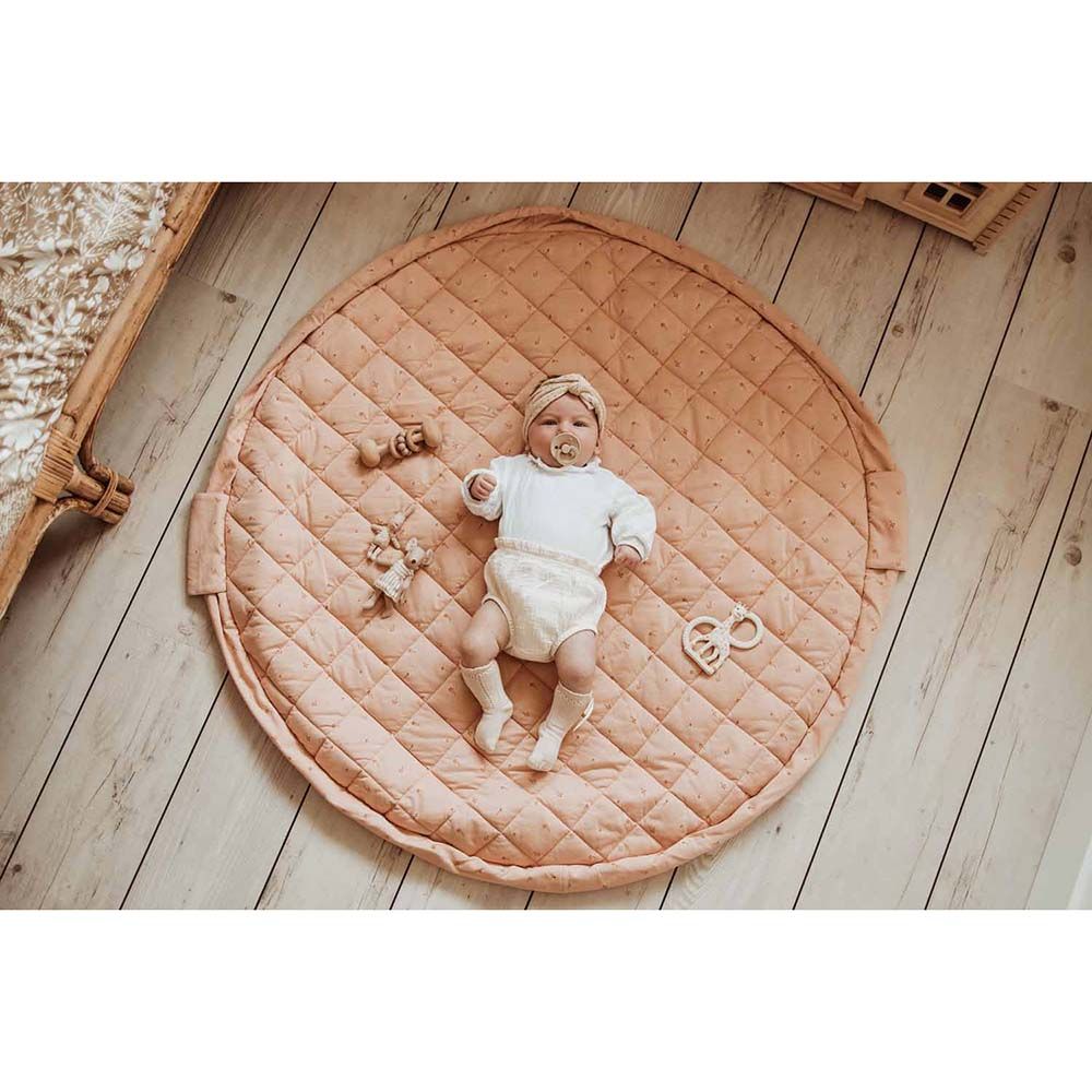 Play & Go - Organic 3-in-1 Soft Baby Mat - Fleuri