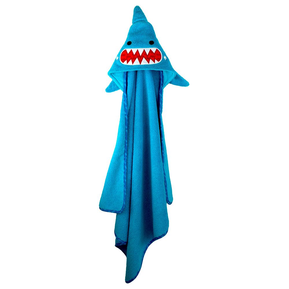 Zoocchini - Baby Hooded Towel - Sherman The Shark