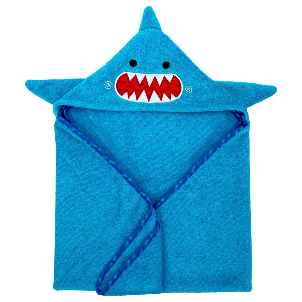 Zoocchini - Baby Hooded Towel - Sherman The Shark