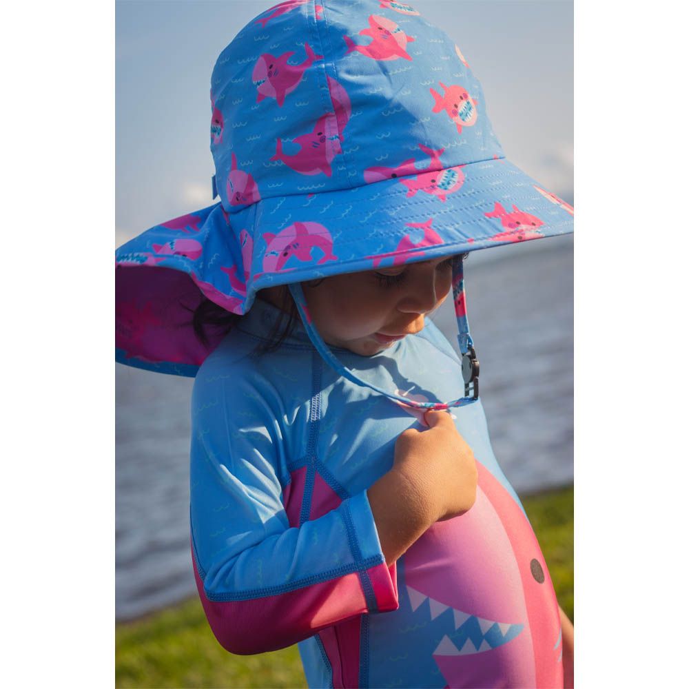 Zoocchini - One Piece Surf Suit - Sophie The Shark - Pink