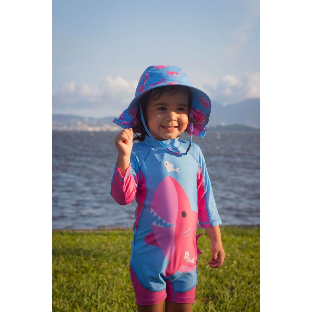 Zoocchini - One Piece Surf Suit - Sophie The Shark - Pink