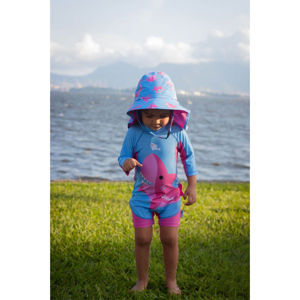 Zoocchini - One Piece Surf Suit - Sophie The Shark - Pink