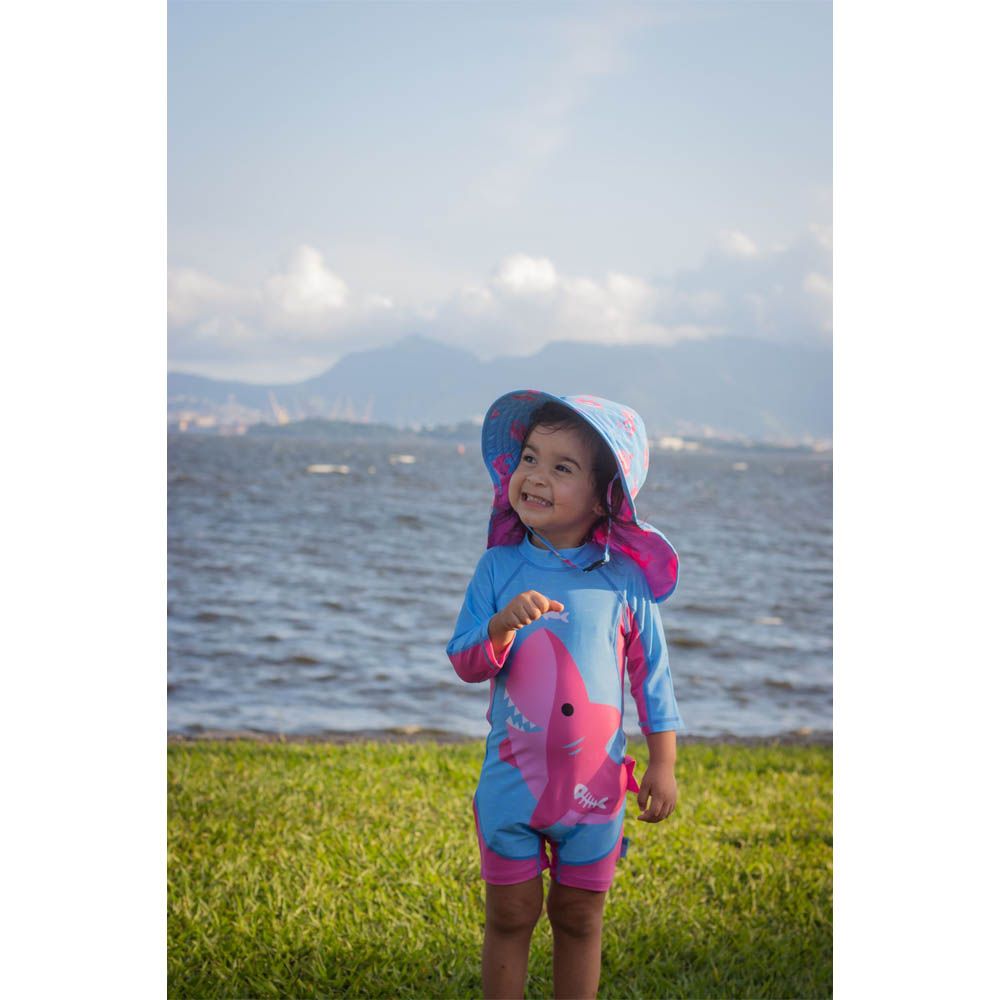 Zoocchini - One Piece Surf Suit - Sophie The Shark - Pink