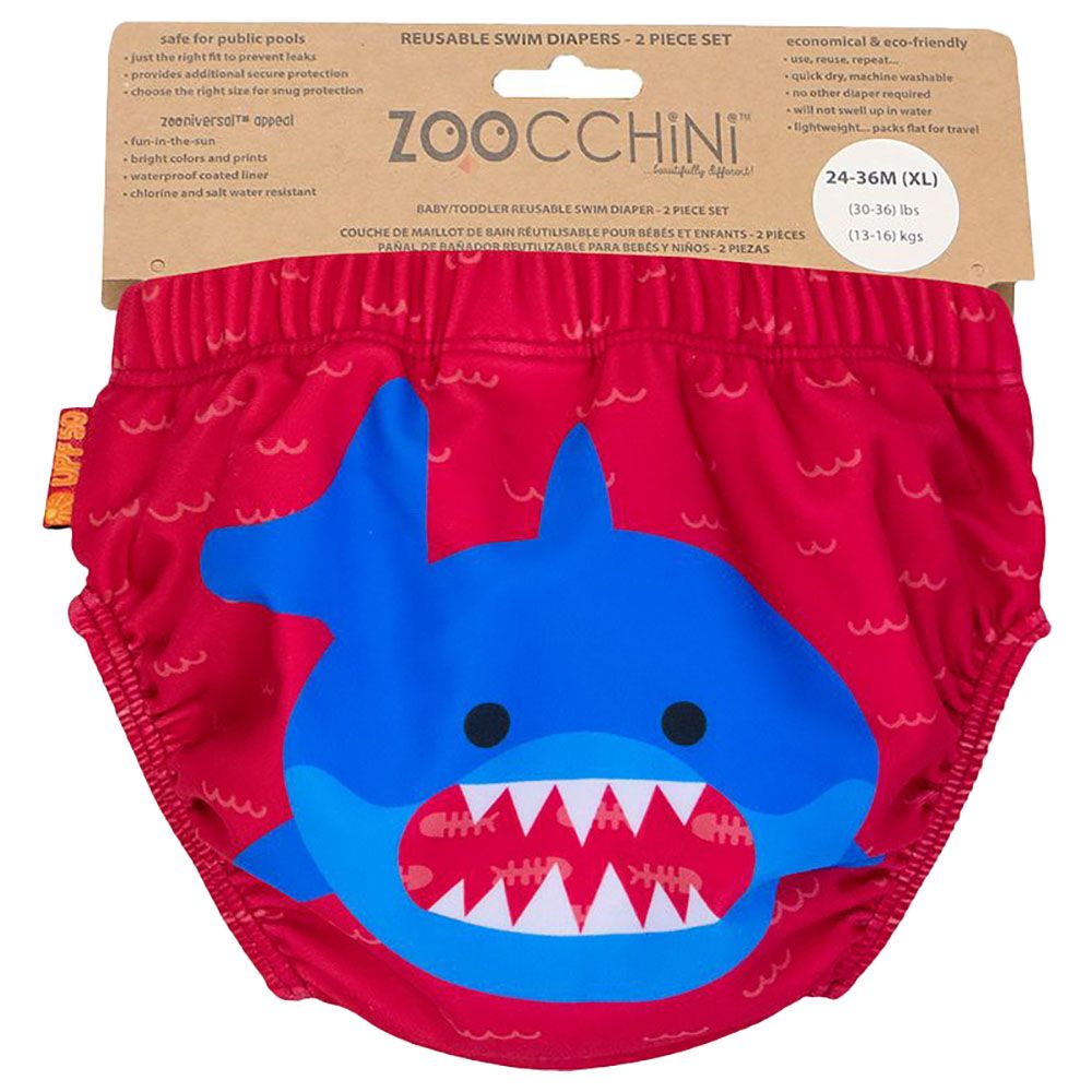 Zoocchini - Reusable Swimdiapers Blue Shark - 2pc