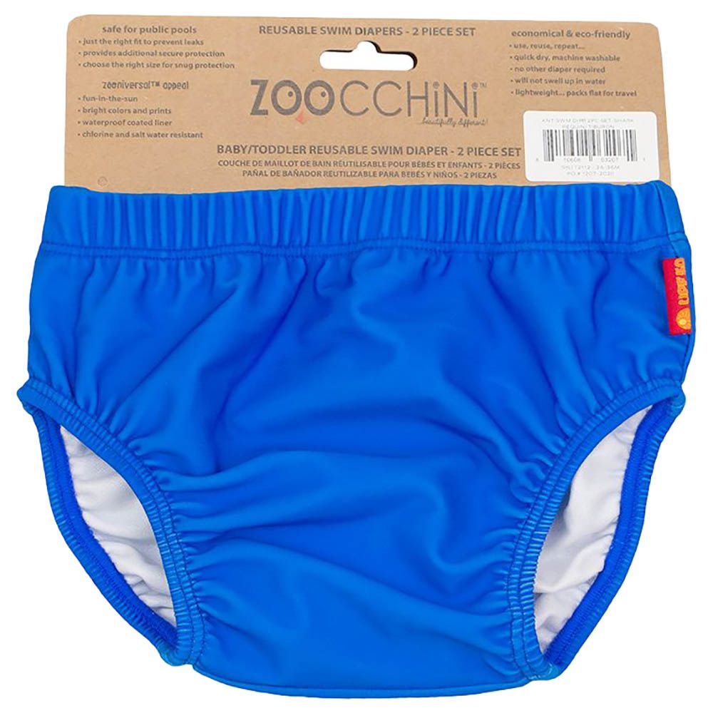 Zoocchini - Reusable Swimdiapers Blue Shark - 2pc