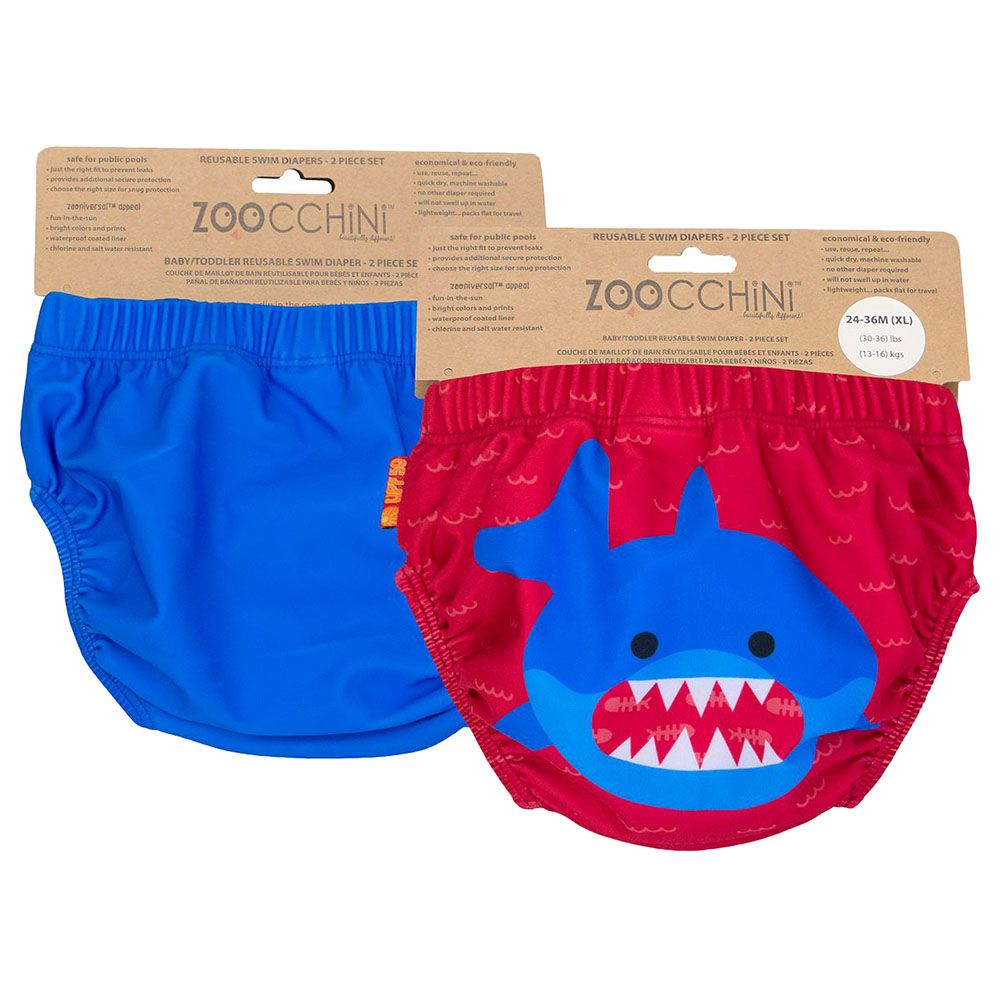 Zoocchini - Reusable Swimdiapers Blue Shark - 2pc