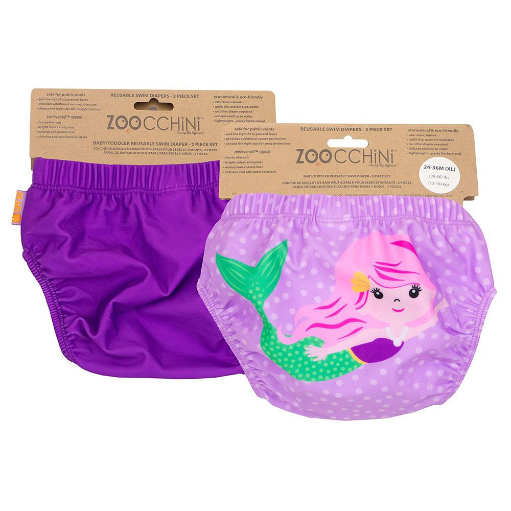 Zoocchini - Reusable Swimdiapers Mermaid - 2pc