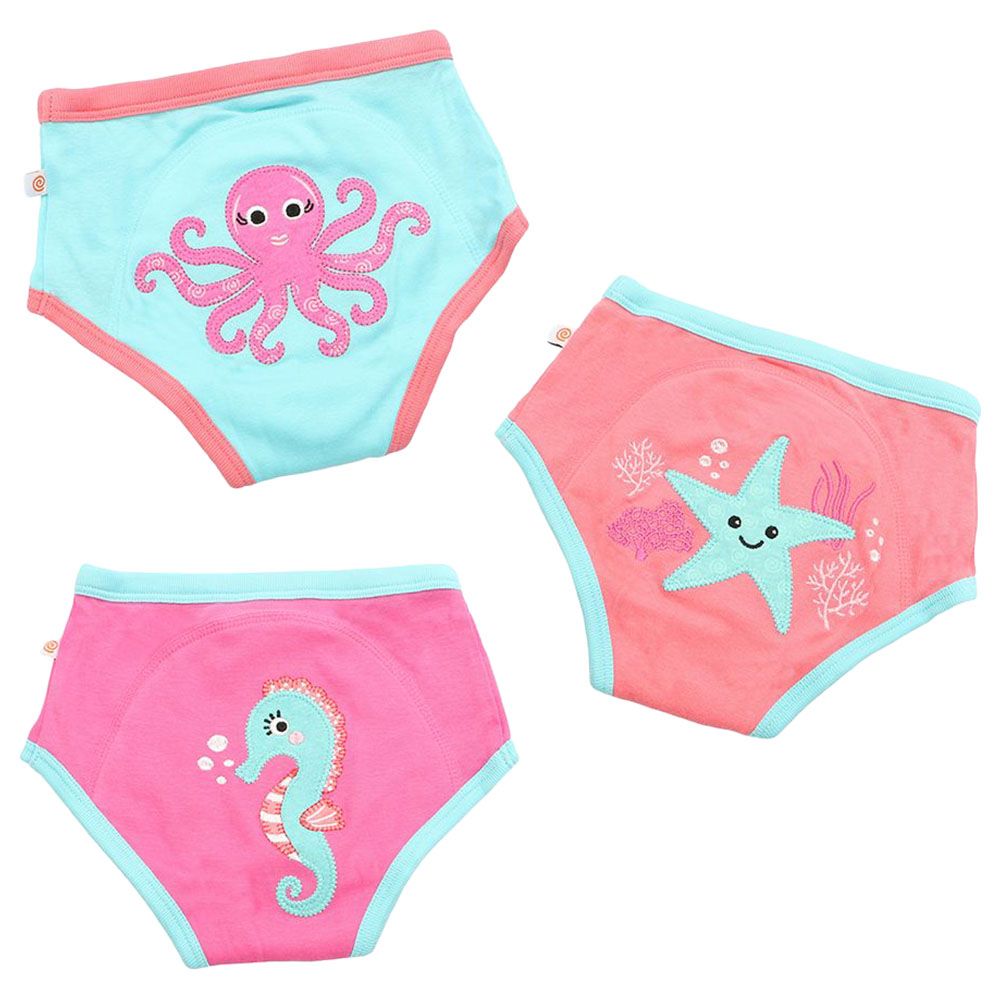 Zoocchini - Potty Training Pant - 3 pcs - Ocean Gals 2T/3T