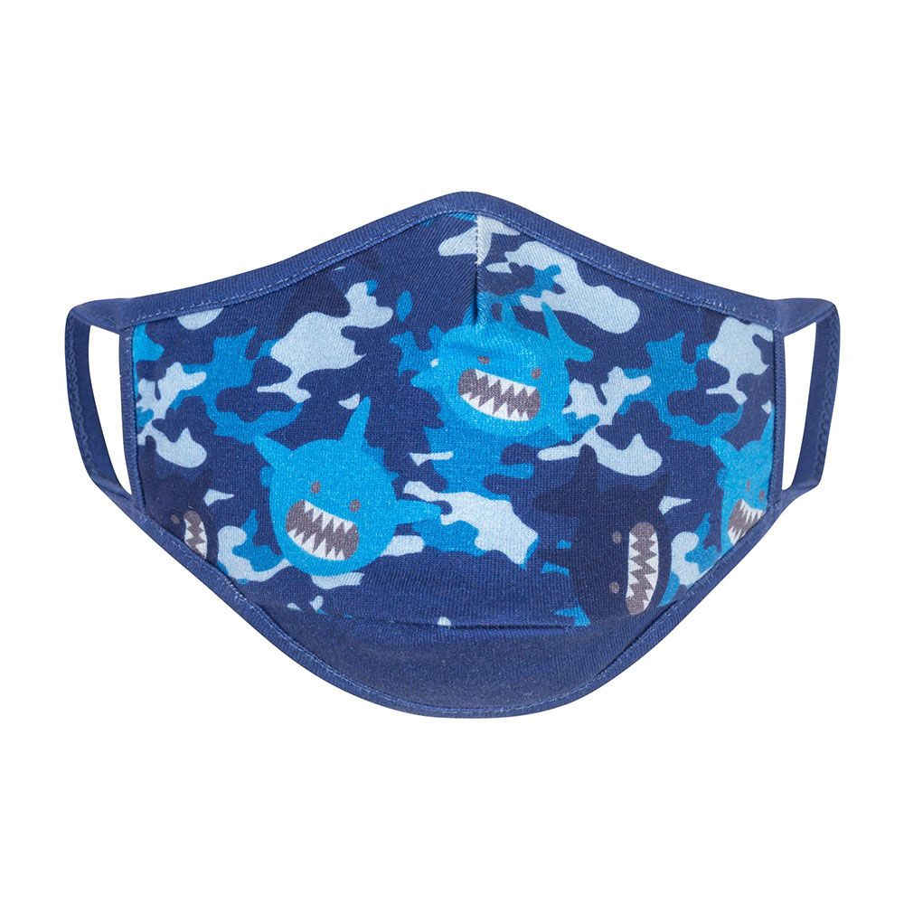 Zoocchini - Reusable Cloth Face Masks Pack of 3 - Shark