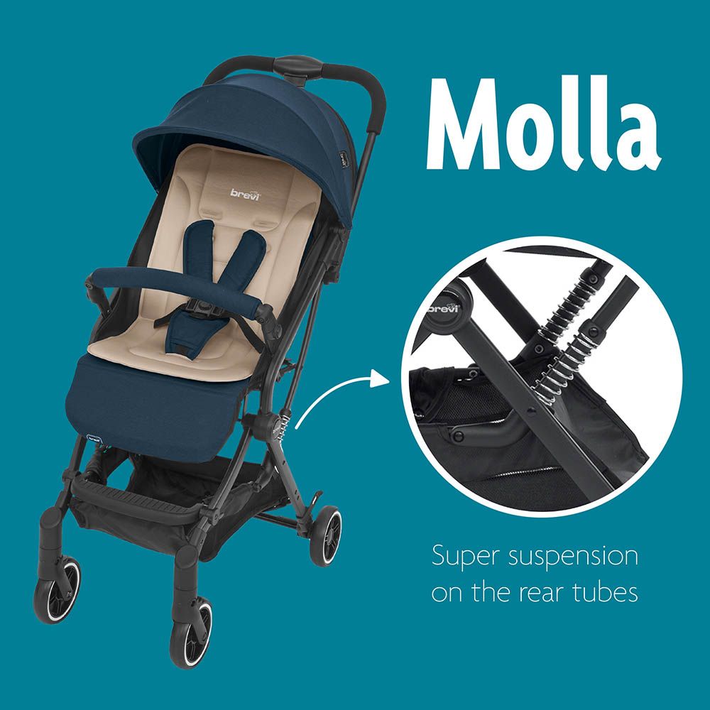 Brevi - Molla - Light Stroller - Navy Blue - Navy Blue