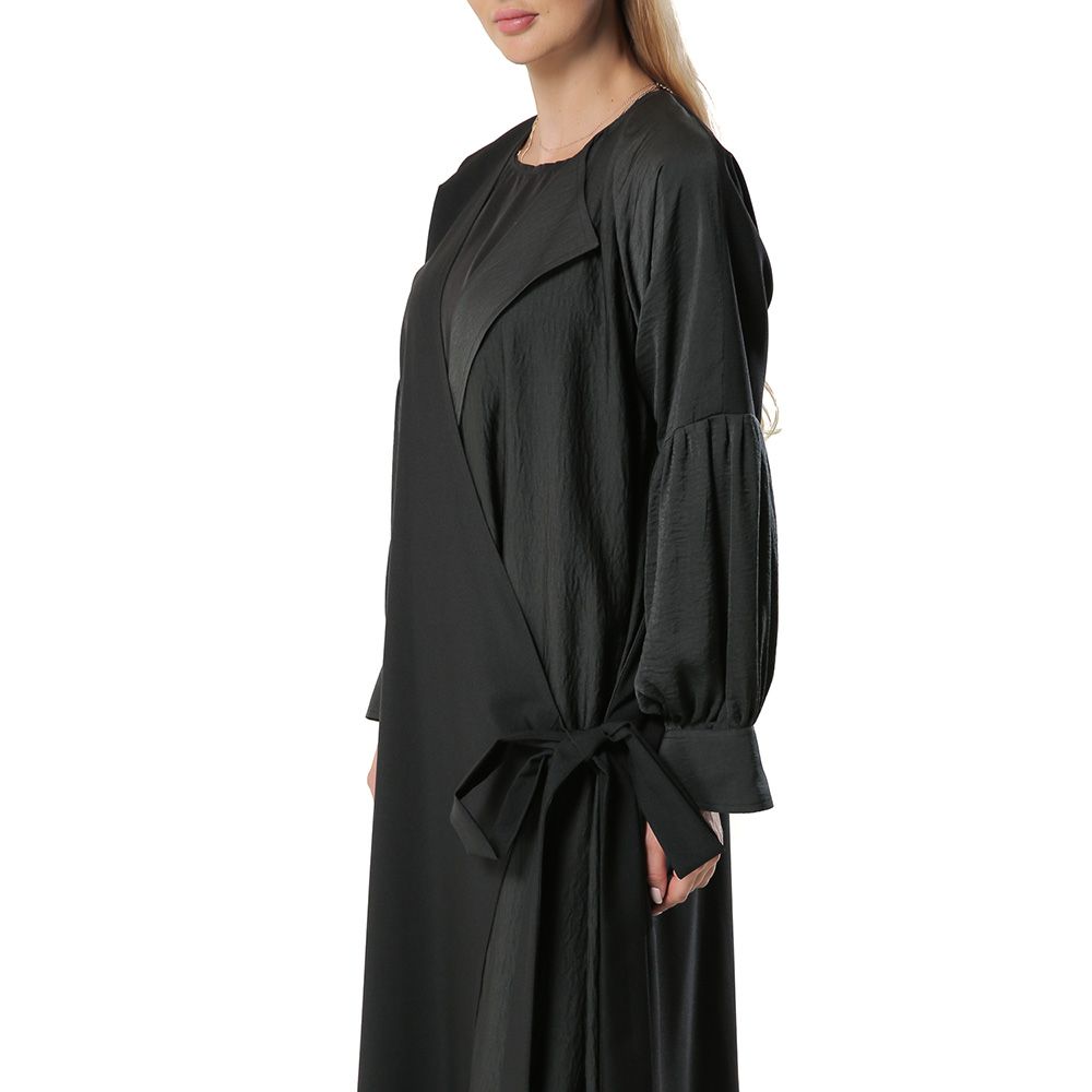 Moi Street - Black Wrap Around Abaya