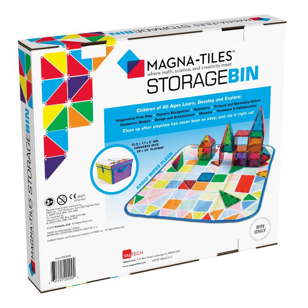 MAGNA-TILES - Storage Bin & Interactive Play-Mat