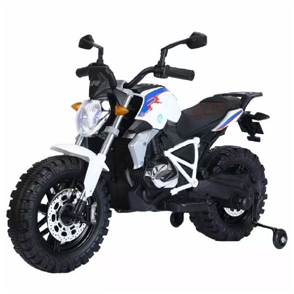 Myts - Kids Sporty Ride-on Motorbike 12V - White