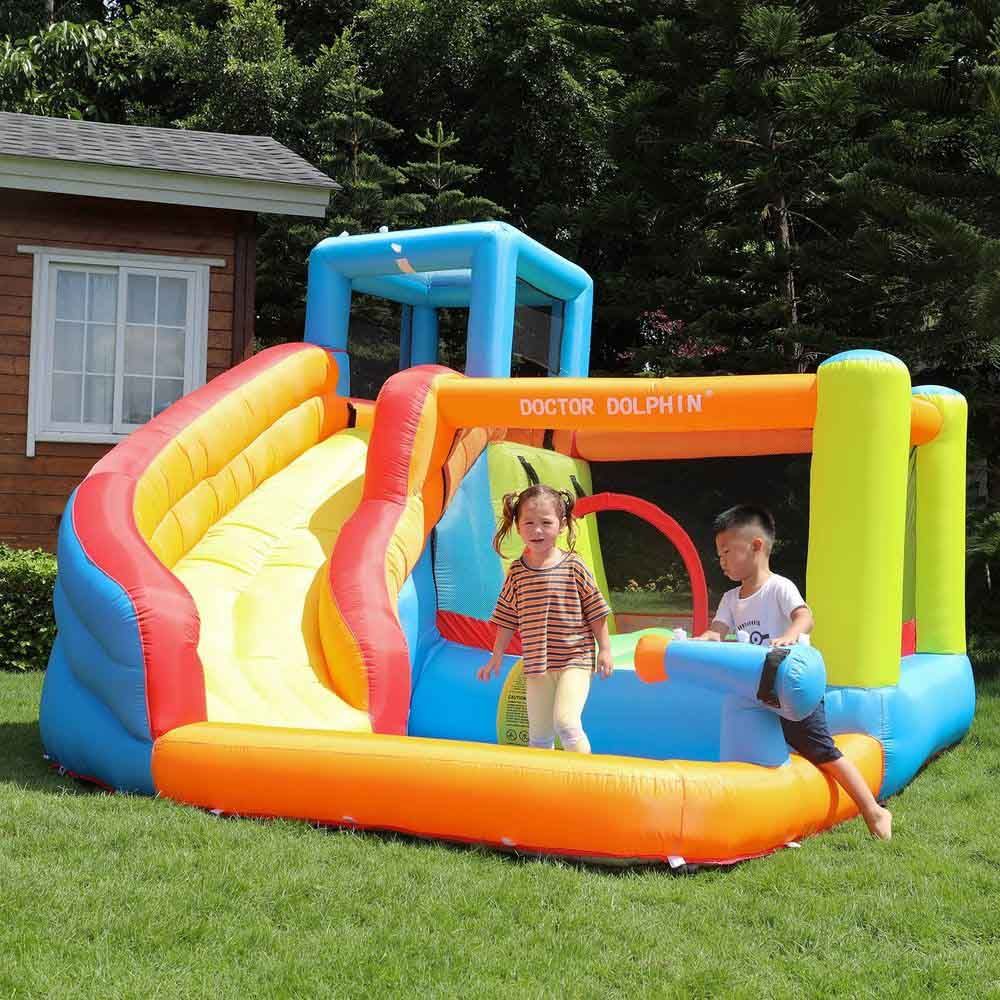 Myts - Inflatable Bounce House With Slide For Outdoor 