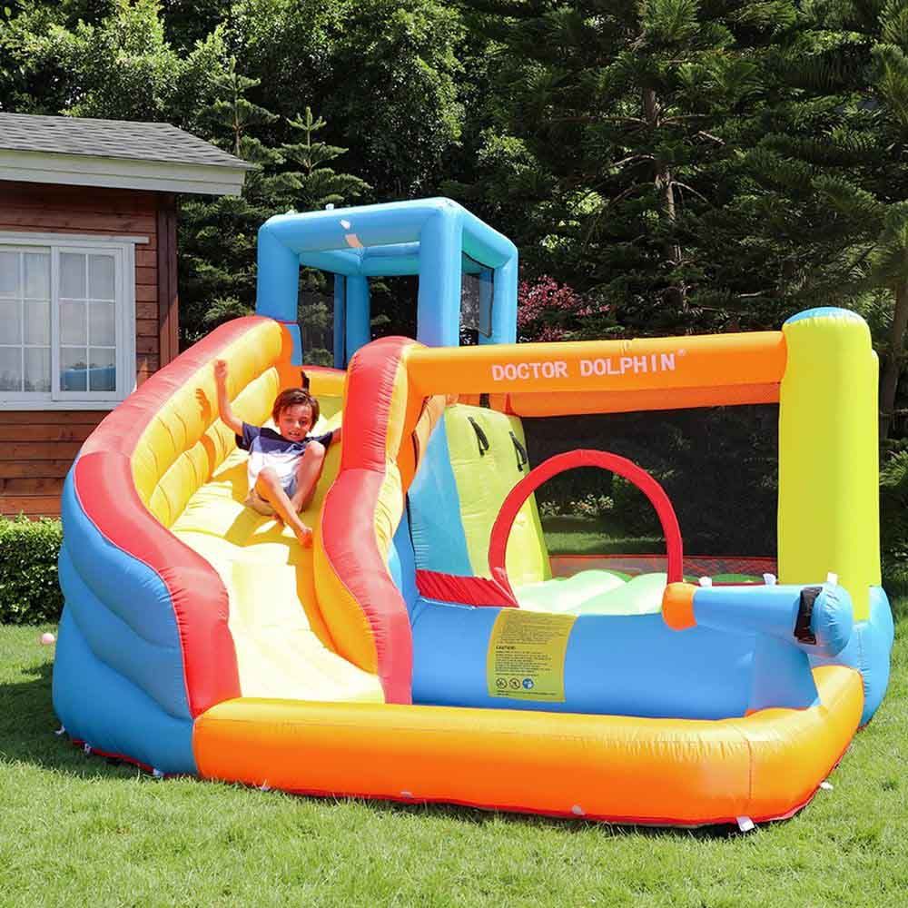 Myts - Inflatable Bounce House With Slide For Outdoor 