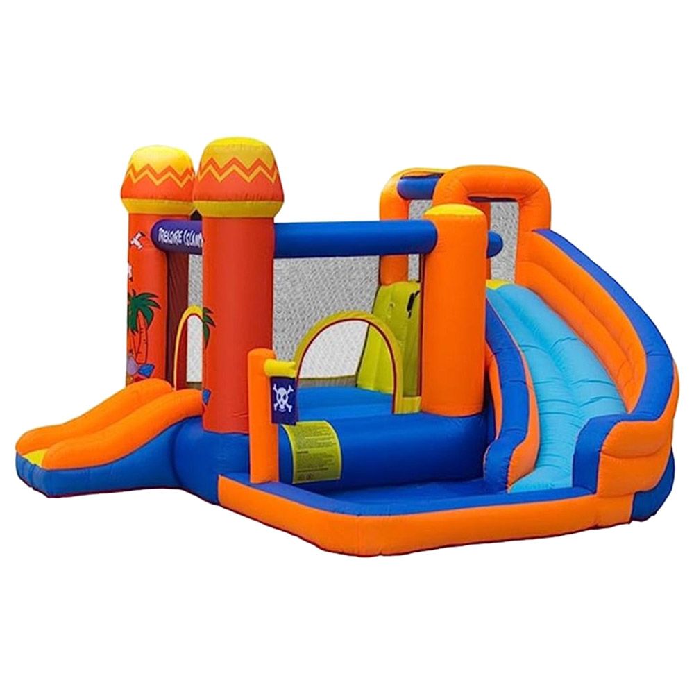 Myts - Jungle Inflatable Megabouncer Trampoline With Slide 