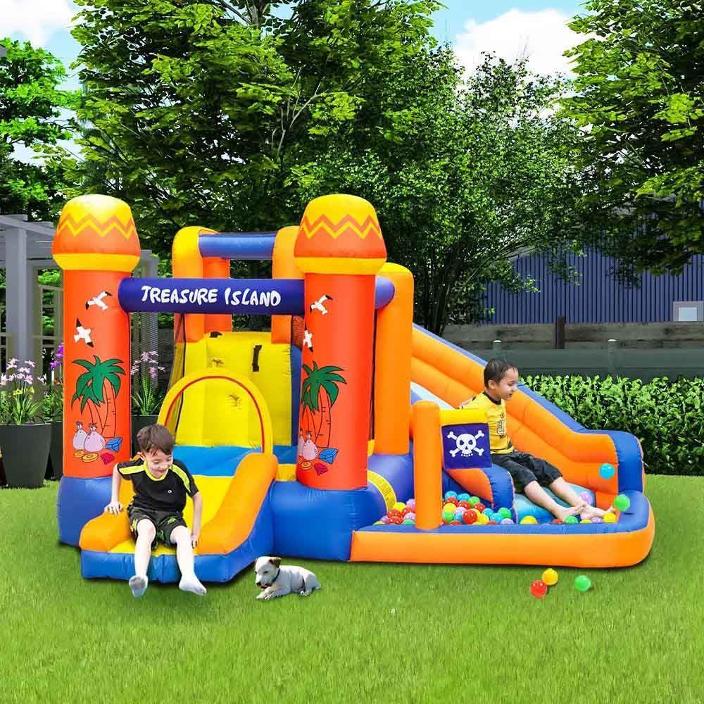 Myts - Jungle Inflatable Megabouncer Trampoline With Slide 