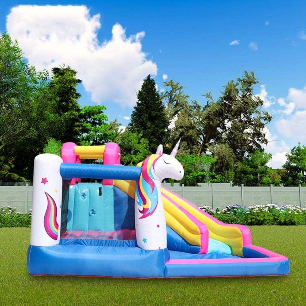 Myts - Unicorn Inflatable Mega Bouncer With Slide 