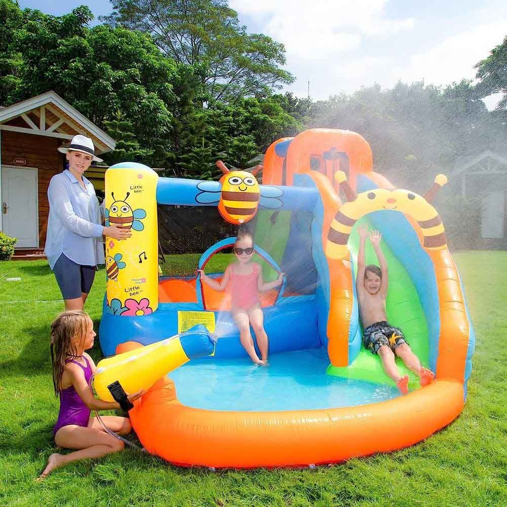 Myts - Bee Inflatable Megabouncer Trampoline With Slide 