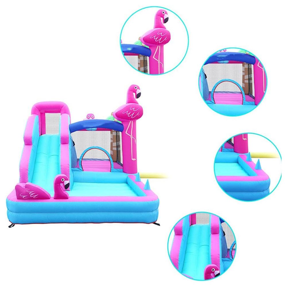 Myts - Swan Inflatable Mega Bouncer With Slide 