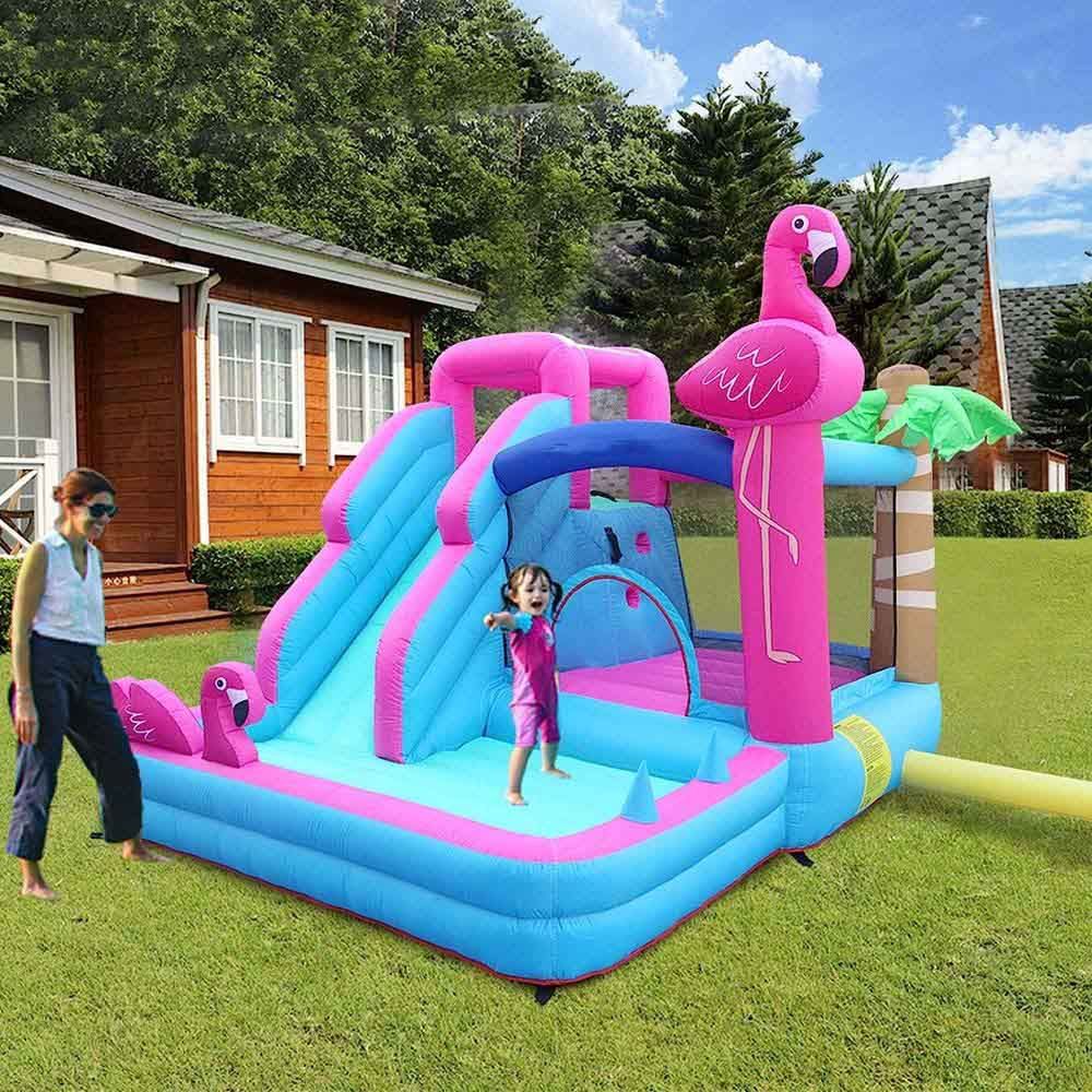 Myts - Swan Inflatable Mega Bouncer With Slide 