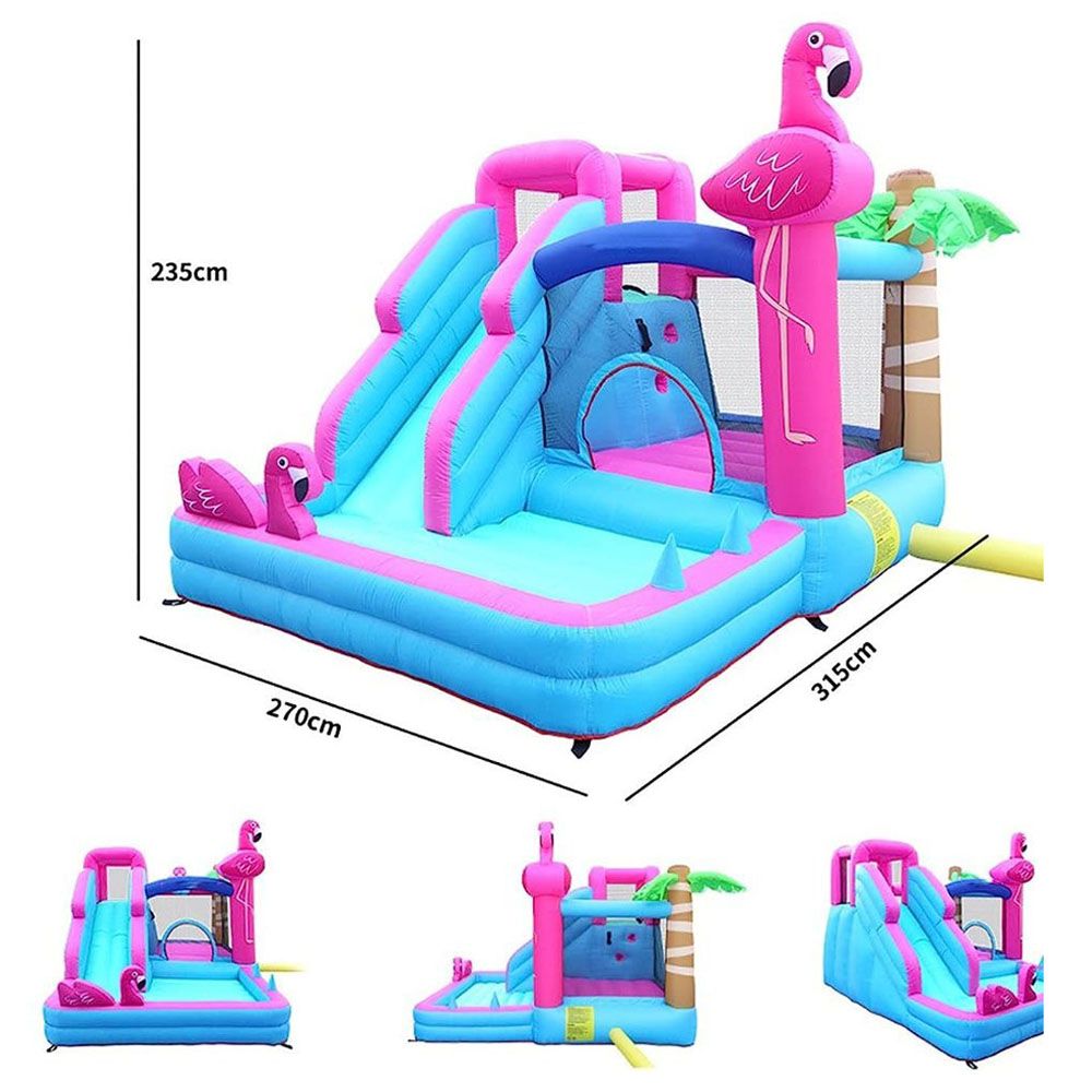 Myts - Swan Inflatable Mega Bouncer With Slide 