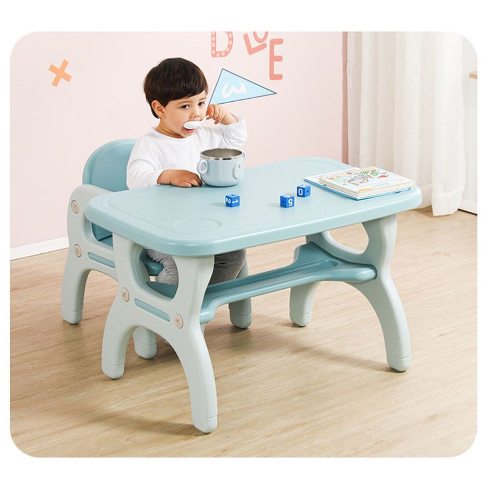 Myts - Kids Table With 2 Chairs - Blue