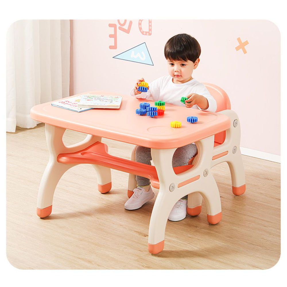 Myts - Kids Table With 2 Chairs - Orange