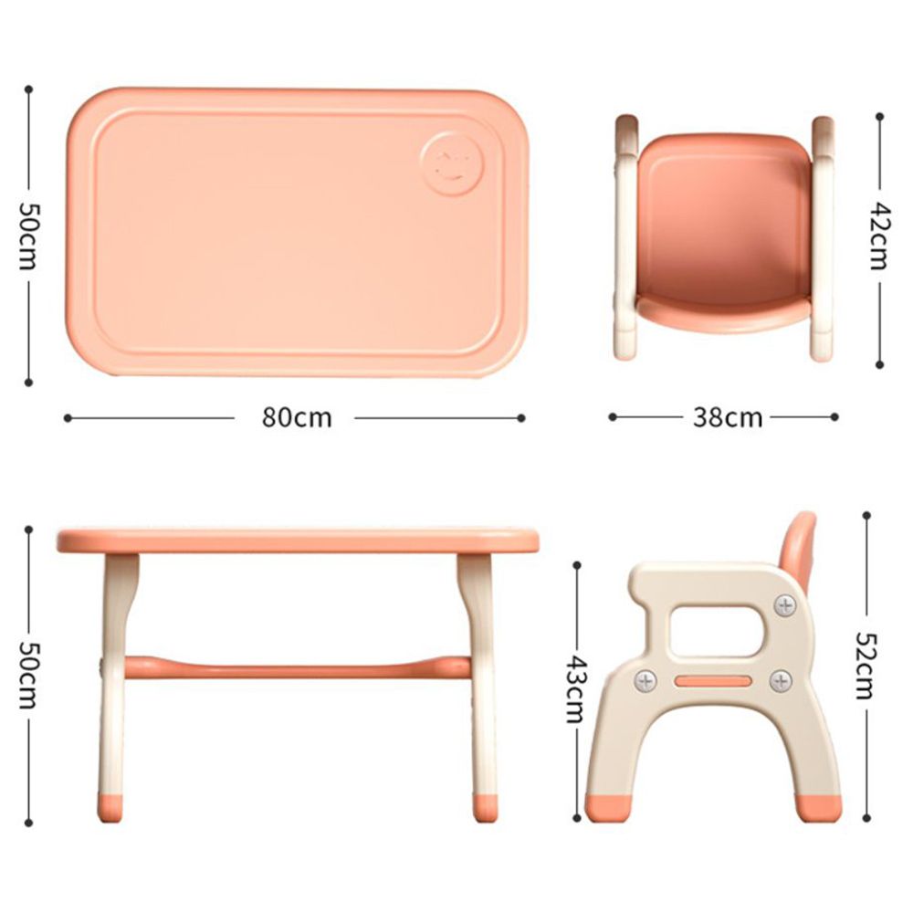 Myts - Kids Table With 2 Chairs - Orange