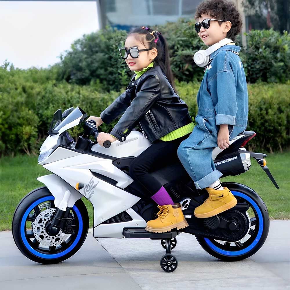 Myts - Kids R15 Ride-on Sports Bike 12V - White