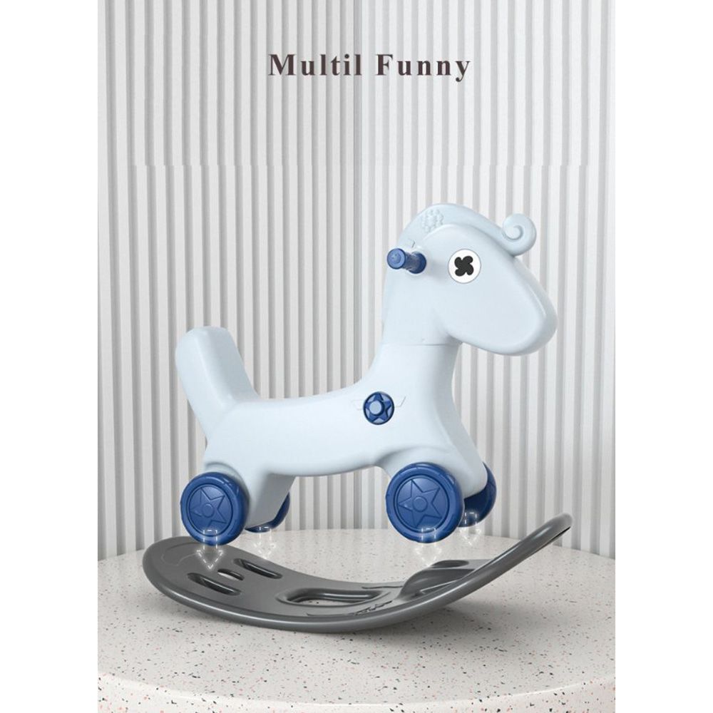 Myts - Rocking Multifunctional Horse For Kids - Blue