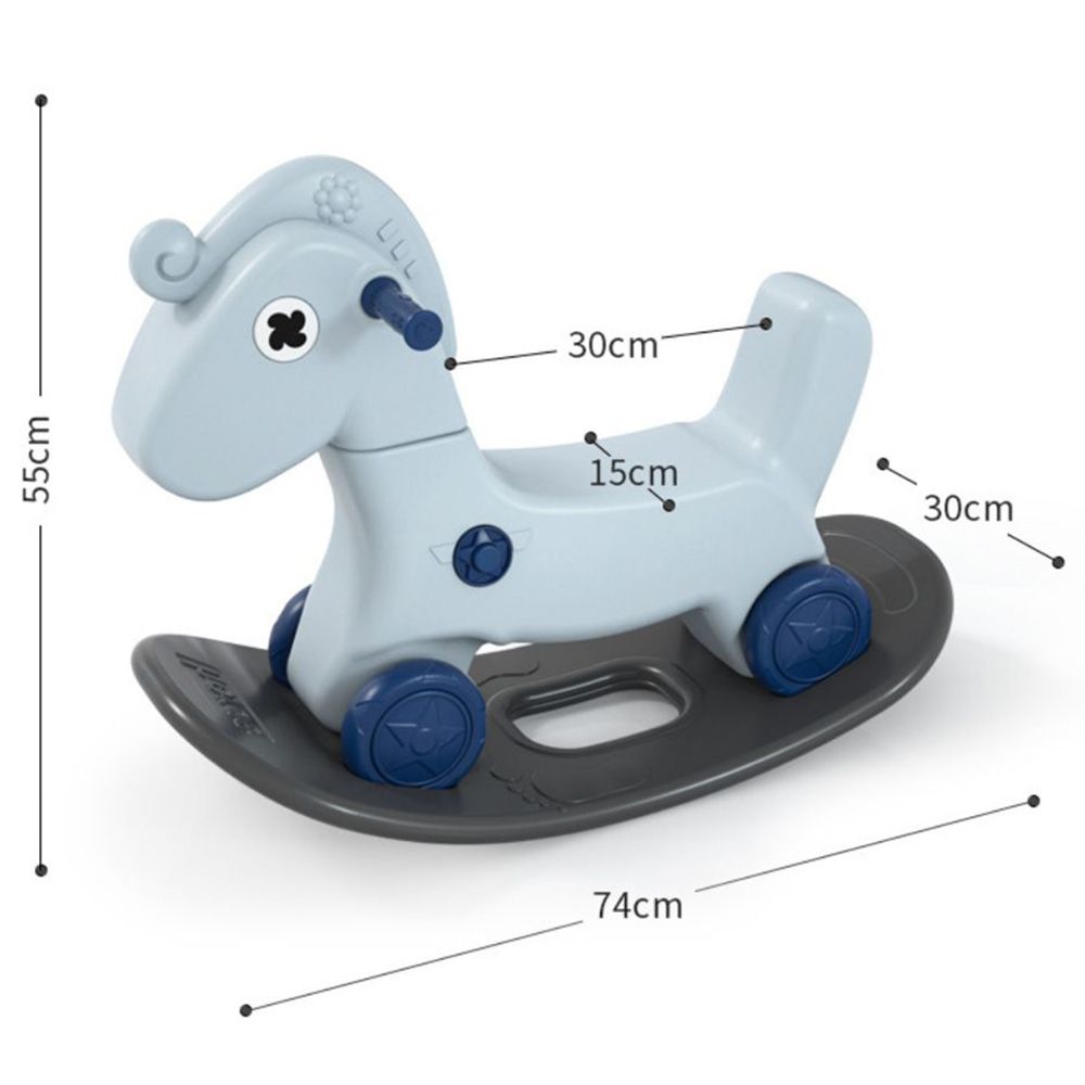 Myts - Rocking Multifunctional Horse For Kids - Blue