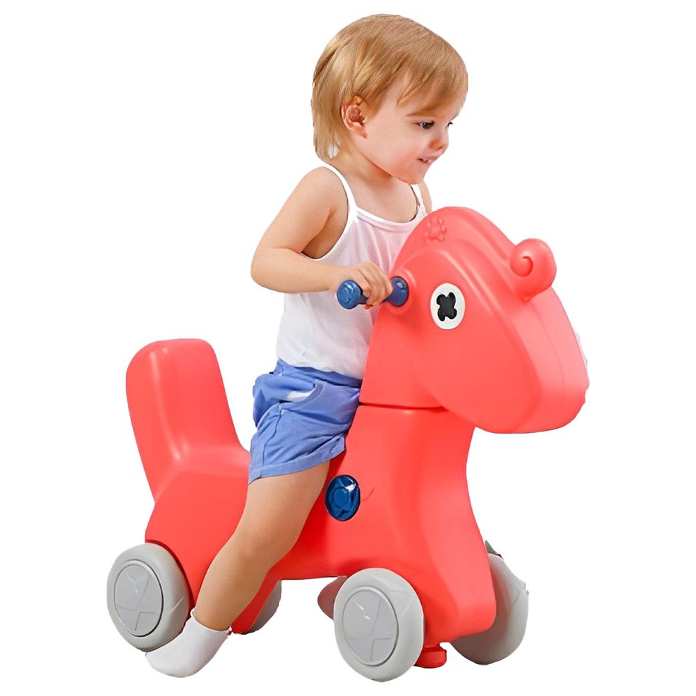 Myts - Rocking Multifunctional Horse For Kids - Red