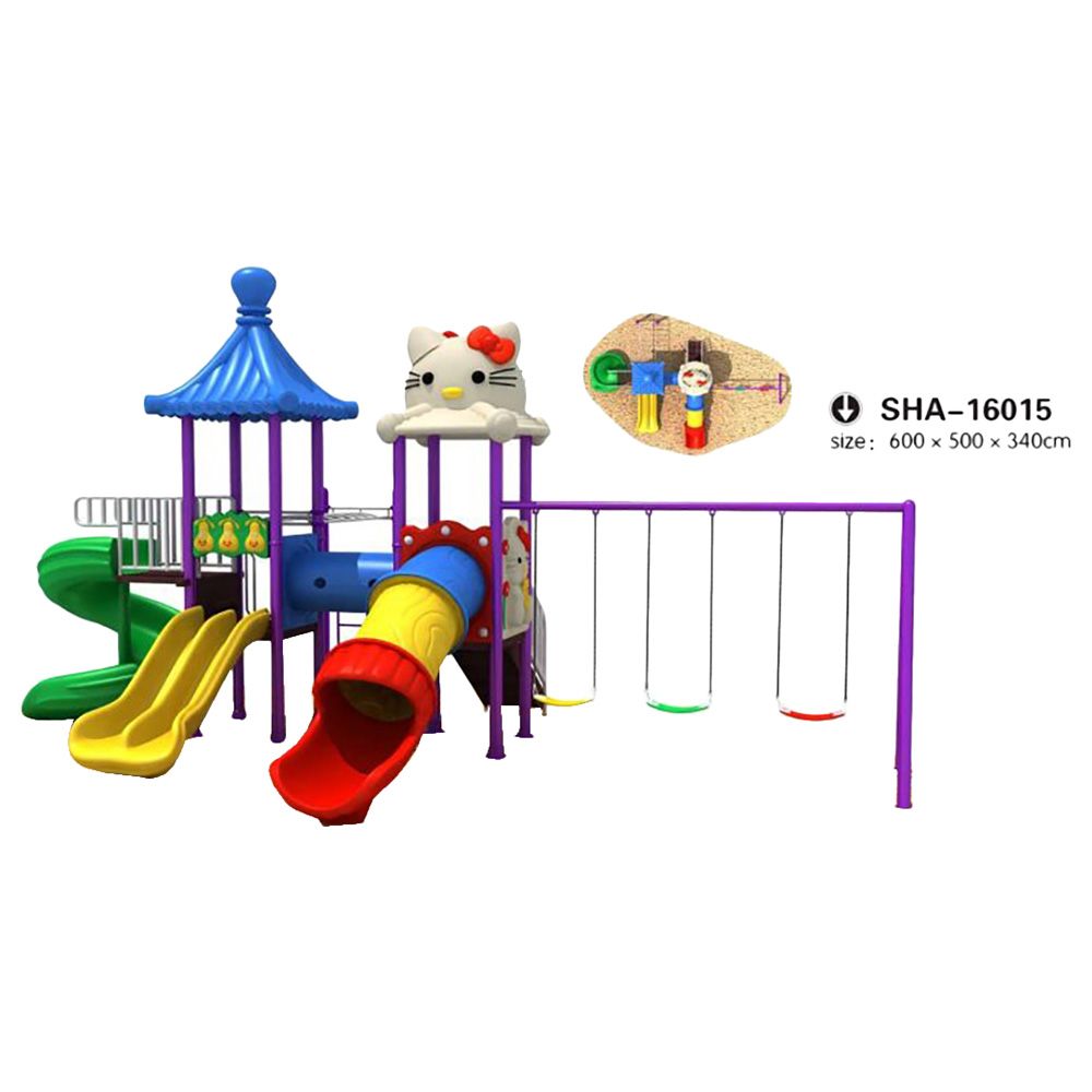 Myts - Mega Kitten Frame Dual Swing & Wavy Slides (340 cm)