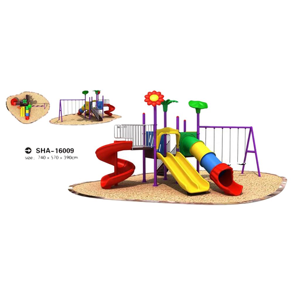 Myts - Mega Garden Dual And Single Slides And Swings