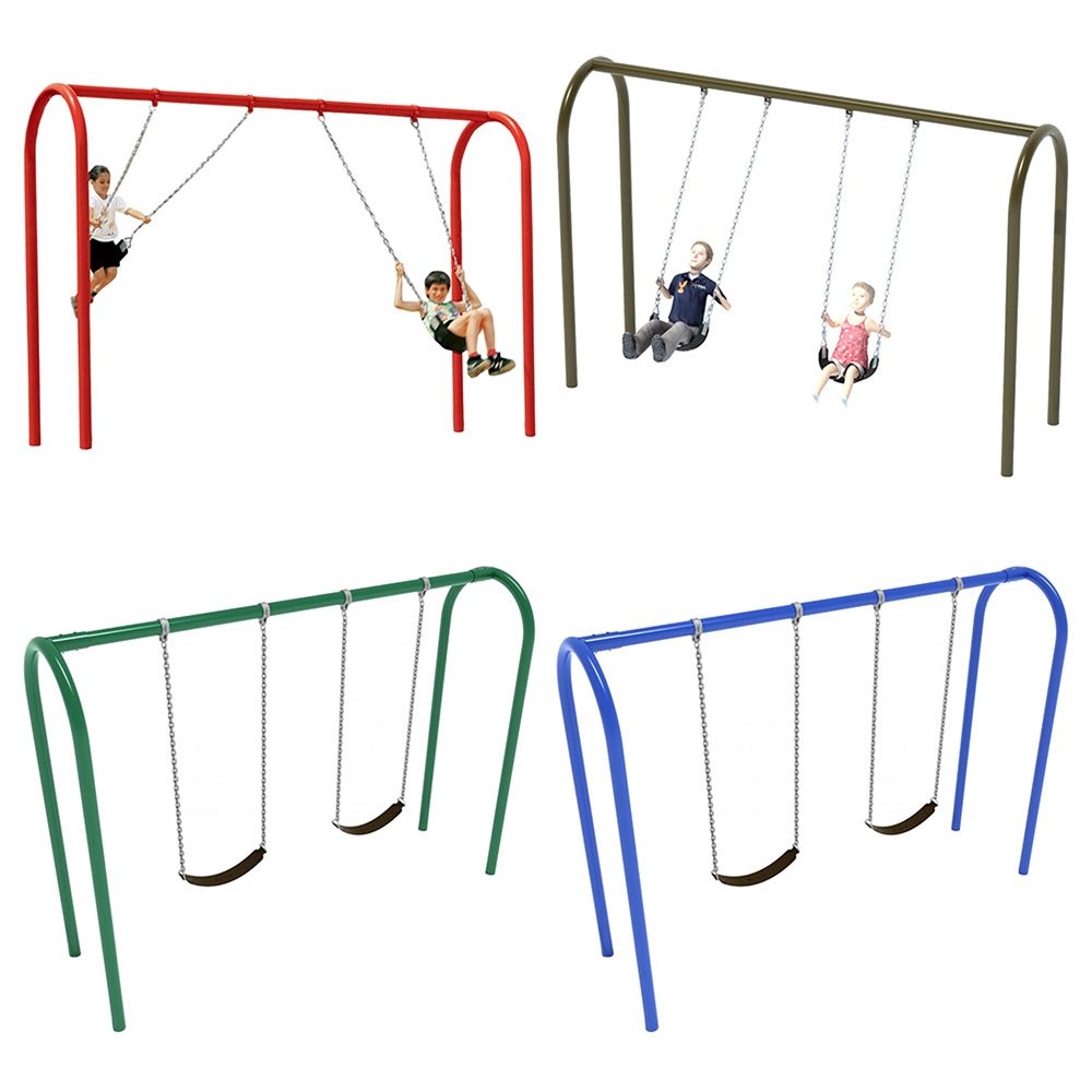 Myts - Metal 2 Seater Swing For Kids - Assorted