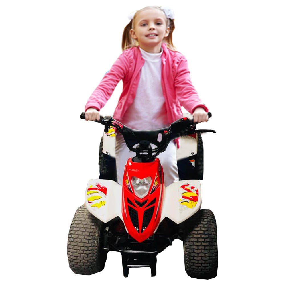 Myts - Kids Pro 80cc Fully Automatic Atv Quad Bike - White