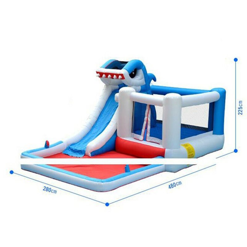 Myts - Inflatable Shark Water Slide Bounce House Jumper