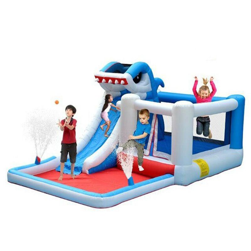 Myts - Inflatable Shark Water Slide Bounce House Jumper