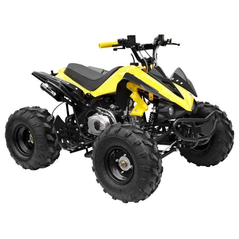 Myts - 125cc Quad ATV Bike Without Reverse For Kids - Yellow