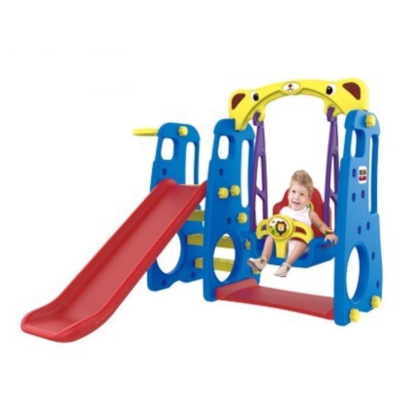 MYTS - Indoor Playset 4-in-1 Slide With Swing Activity