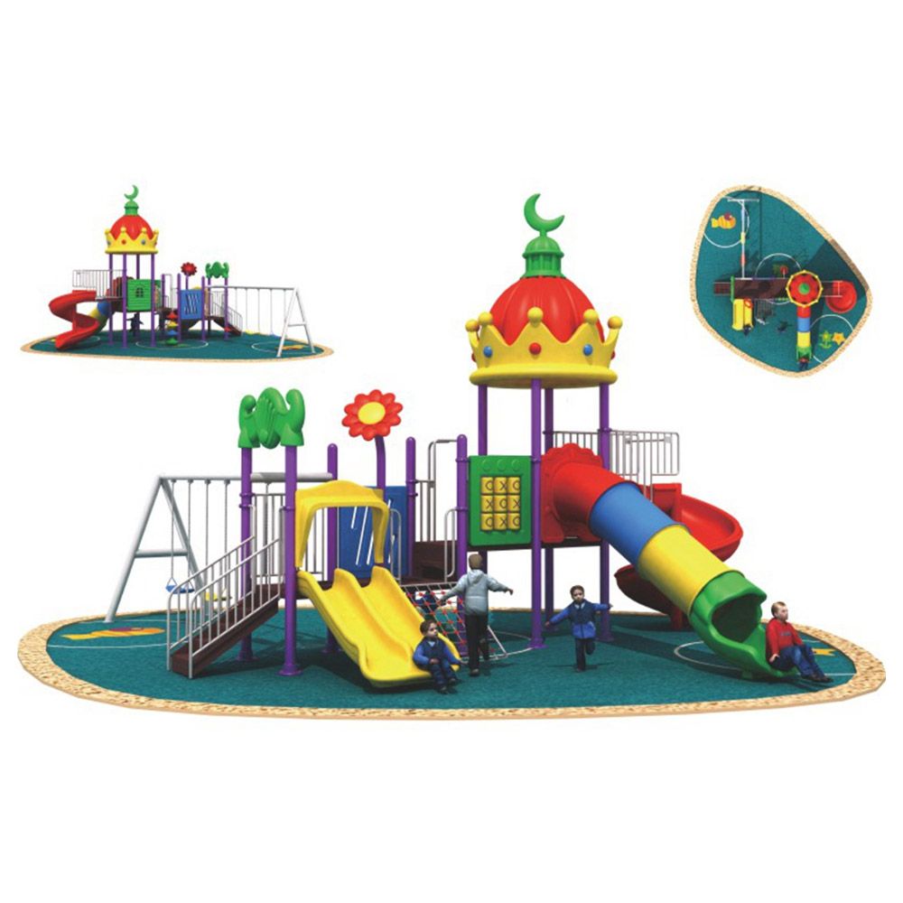 Myts - Moon Roof With Tube Slides 3 Swings & Climbers